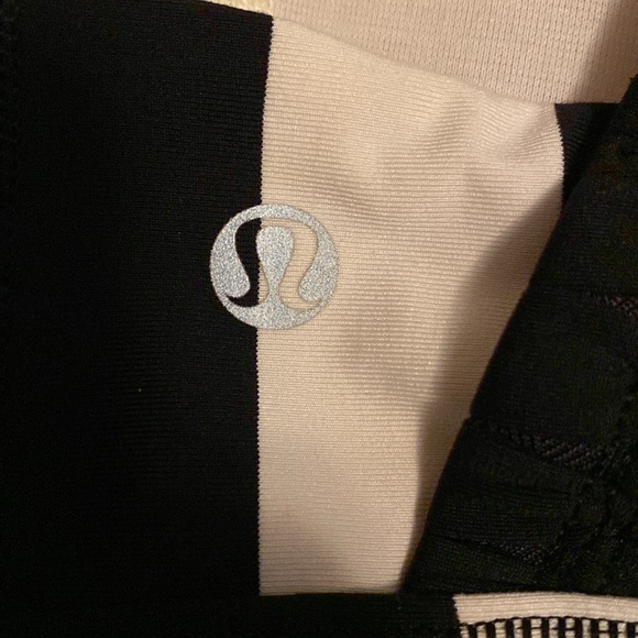 Lululemon Striped Black and White Sports Bra - Picture 4 of 5